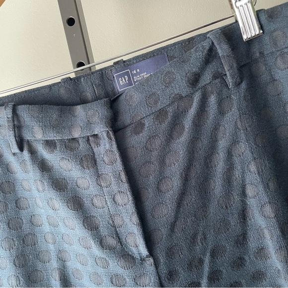 GAP Slim Crop Polka Dot Trouser Cropped Pant Plus Size 16R - Picture 3 of 9